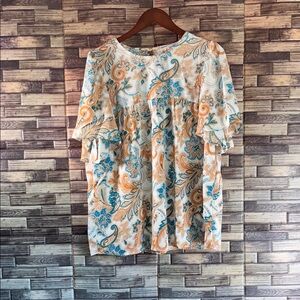 NWT Dokotoo Floral Large Paisley Women's Top